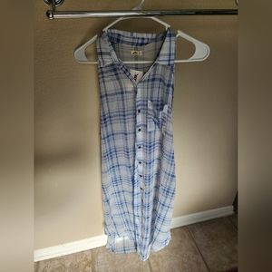 Hollister Sheer Button Up